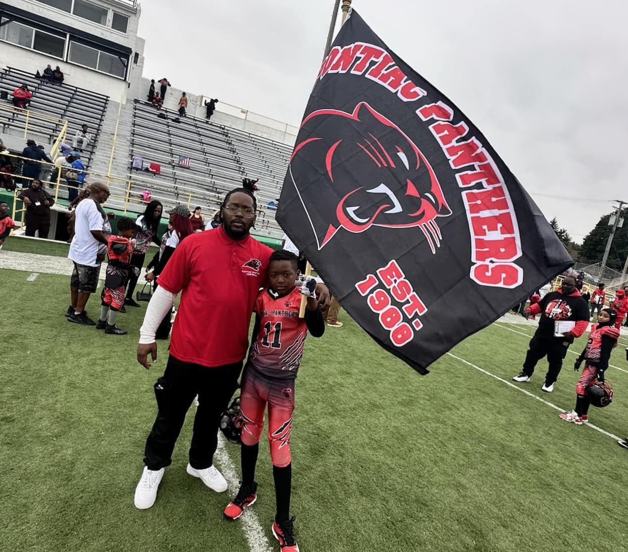 Carrying the Pontiac Panthers banner forward.